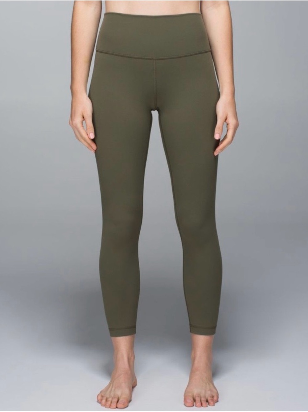 Lululemon high times crop size 4/6 fatigue green